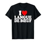 I Love Langue De Boeuf Boucherie Humour Viande Boucher T-Shirt