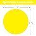 1400 PCS Yellow Dot Stickers Round Coding Labels Circle Dots Labels Stickers Polka Circle Dot Stickers Label Sticker for Office,Classroom,Papers Etc