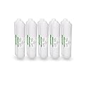 Post Activated Carbon Water Filter Replacement – 5 Micron Inline Filter – 10 inch Inline Carbon Filter– Under Sink and Reverse (10 Pack) Compatible with Standard RO Water Filtration Systems