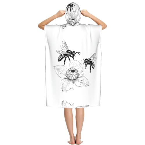 Poncho à capuche en microfibre pour se changer facilement après le surf - 3