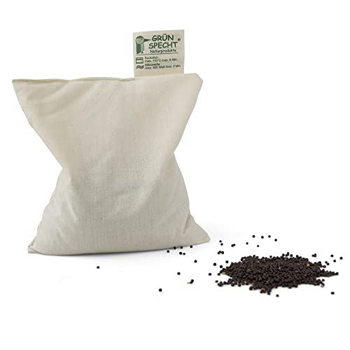 GRÜNSPECHT Naturprodukte 322-V2 Wärme-Kuscheltier, Bär, Mama, Rapssamen-Innenkissen, braun