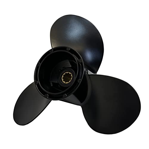 Sungze Boat Propeller For Suzuki Outboard Engine 25Hp 30Hp Df25 Dt25 Df30 Dt30 10 Tooth Spline 58100-96430-019 10 1/4X12 cover