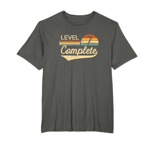 Level 7 Complete Vintage 7th Wedding Anniversary T-Shirt