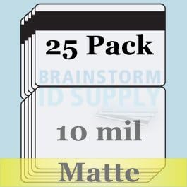 10 Mil Matte Butterfly Pouch Laminates with 1/2" HiCo Magnetic Stripes - 25 Pack