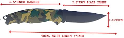 - Duty- Grade Camouflage Foldable Knife (Manual) For Kitchen, Home, Travel and Office Tool High Carbon Steel (3 Packs)