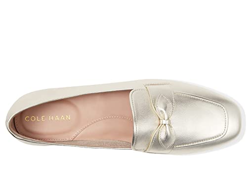 Cole Haan York Bow Loafer Gold Leather 7.5 B (M) #TOP26