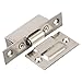 Stainless Steel Invisible Roller Catch for Wooden Doors, KTV, Hotel Rooms - 90x20mm Silver Door Positioning Bead with Smooth Silent Closure, Includes Screws