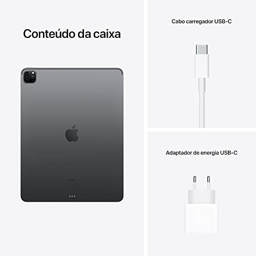 iPad da Apple (9a geração): Com chip A13 Bionic, tela Retina de 10,2 polegadas, 256 GB Wi-Fi, câmera