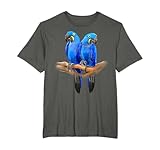 Hyacinth Macaw Pair Tee T-Shirt