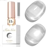 KRISNICE マグネットネイル ジェルネイル キャッツアイジェル キラキラ 単色*15ml 磁石付き UV・LED対応 ポリッシュタイプ ホログリッター カラージェル (シルバームーンライト MY021)