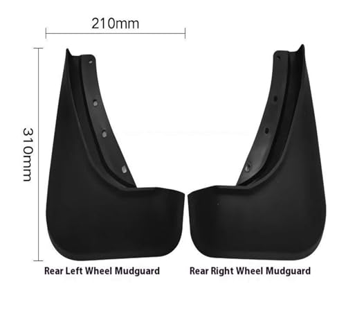 Guardabarros para Volvo XC60 contra salpicaduras pesadas en carretera kit de 4 2