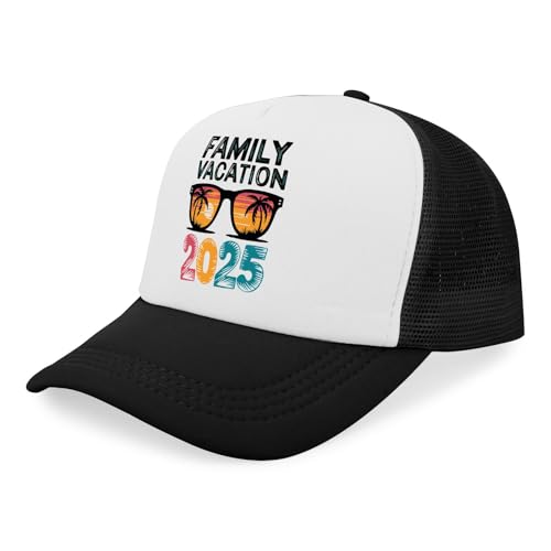 Family Vacations 2025 Golf hat Garde Cap for Boyfriends Black2