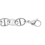 En Acier inoxydable 1001 Bijoux Bracelet acier maille marine 21,5cm + écrin (offert)