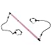 YedaHcy 3 Sections Pilates Bar Portable Workout Stick Building Puller Made of Sturdy Iron Pipe with Comfortable Foam Cover (Pink)