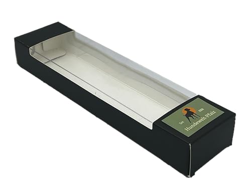Flüsterleine Jagdleine 6mm x 350cm aus Rundleder, mit Hornteilen und Kehlkopfschutz
