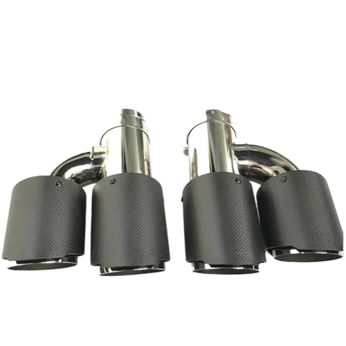 Tubo de escape de carbono modelo H para Benz que optimiza el diseño trasero con su punta doble