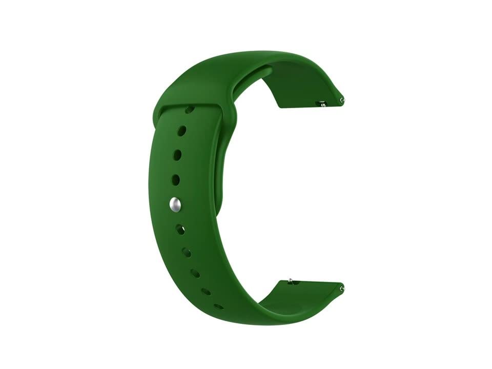 Unisex Adult Silicone Watch Strap for Amazfit Stratos+ & Compatible Other 22mm Watches (Midnight Green, 22MM ) (B09RW678KB) Amazon Price History, Amazon Price Tracker