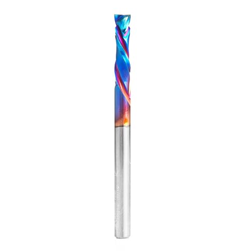Image of Amana Tool Spektra Extreme Tool Life Solid Carbide CNC Compression Spiral Router Bit, 46181-K, 3 /16 D x 1 CH x 3 /16 Shank x 2-1 /2 Inch Long 2 Flute