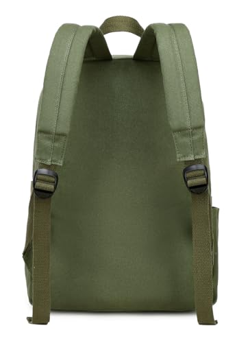 Swacort Lightweight School Backpack For Boys Girls Durable Small Travel Laptop Backpacks For Women Carry On Gym Bag Canvas Bookbag Tactical Travel Back Pack Army Green thumb #7