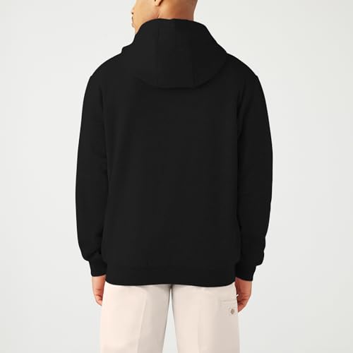 Dickies MENS FULL ZIP THERMAL LINED FLEECE HOODIE, BLACK, 2X RG by Dickies - Image 2