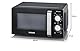 SEVERIN 2-in-1 Mikrowelle mit Grill 700 W, 900 W Grill, Grillofen mit 9 Automatikprogrammen, Mikrowelle mit Grillrost und Drehteller, schwarz / Edelstahl, MW 7781