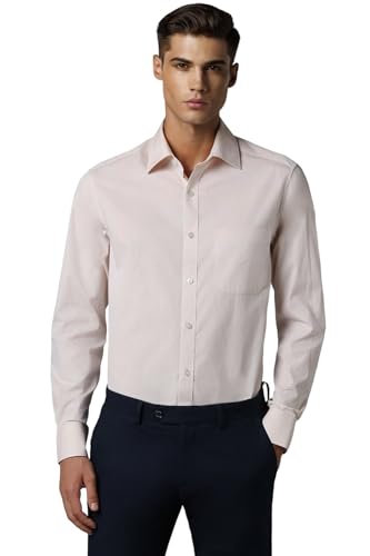 Louis Philippe Men's Bamboo Polyester Solid Slim Fit Shirt
