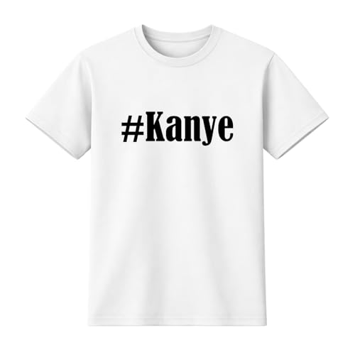 T-Shirt #Kanye Größe 2XL Farbe Weiss Druck schwarz