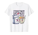 Leche y cereales del amor, divertido regalo de San Valentín Camiseta
