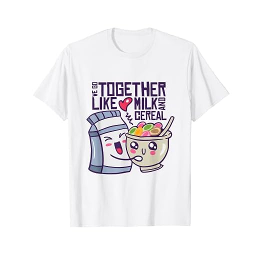 Leche y cereales del amor, divertido regalo de San Valentín Camiseta
