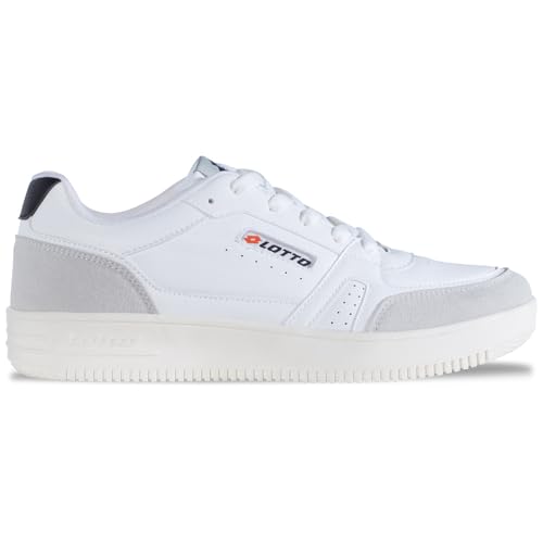 LOTTO Avenor - Sneaker Unisex, Taglia L, 40 EU, White Lt Grey., 40 EU
