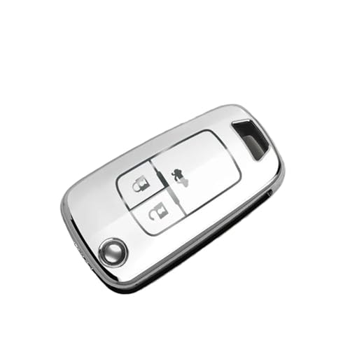 Étui clés Opel pour éviter l'usure de télécommande Astra J et Corsa en TPU blanc