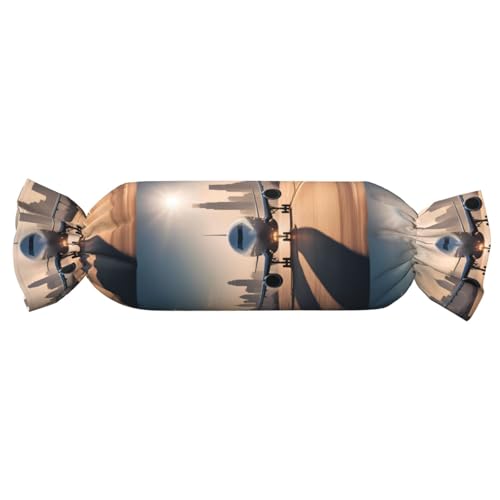 Almohada de espuma viscoelástica negro 62 x 25 cm