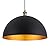 Vintage Pendant Light,Industrial pendant light,chandelier17.72 "Industrial Dome Pendant Light black and gold finish lighting fixture line length 78.74" Kitchen island, bedroom, hallway,farmhouse