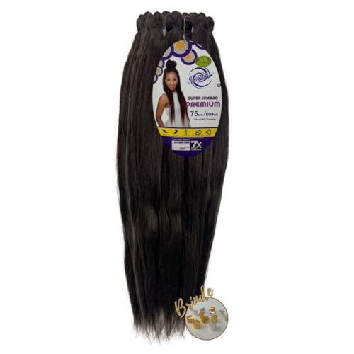 Super Jumbão Premium Ser Mulher Para Tranças e Penteados Box Braids Nagô 609 Gramas 75cm
