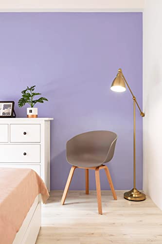 Image of 393 inchx17.7 inch Peel and Stick Wallpaper Solid Color Purple Contact Paper Self Adhesive Removable Wallpaper for Wall Covering Vinyl Rolls