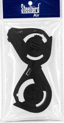 Image of Steelbird SBA-7 Visor Fitting Pivot Kit, Side Mechanism Units, Universal Fit, Clear, Fibre, for All SBA-7 Models