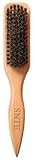 Slick Back Hair Brush for Smoothing Edge Frizz, Tame Flyaways, Sleek Ponytails, Buns - Boar Bristle Hair Brush for Fine/Medium Women & Men Hair, Styling Accessories for Girls & Kids