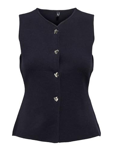 Onlibi Button Sl Vest Cc Knt