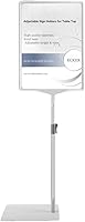 ECKEK Adjustable A4 Tabletop Sign Holder Stand - Aviation Aluminum Poster Display for Retail, 23.6-35.4" Height, Vertical/Horizontal
