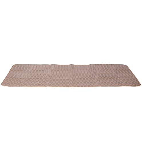 xuuyuu 夏用クーリングマット 可愛い ポータブル 折りたたみ ラタン製品 76.8x39.4インチ 寮用マットレス グリーン (100*195CM (1シート+) [4]