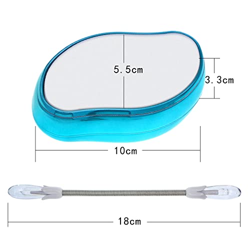 Crystal Haarentferner, Haarentferner, Nano Haarentferner Stein, Crystal Hair Remover, Haarentfernung ohne Rasieren (Blau B) - Image 7
