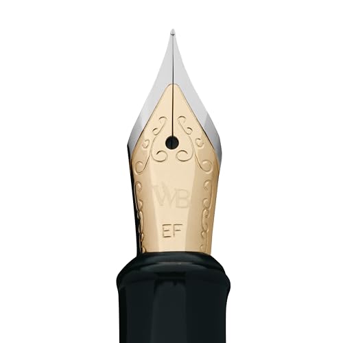 Erudite - Extra Fine Nib (Black section Gold trim) -1pc Poly bag packaging