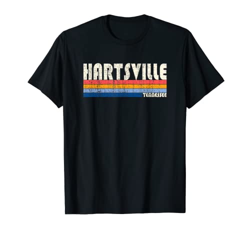 Estilo retro vintage de los 70 y 80, ciudad natal de Hartsville, Tennesse Camiseta