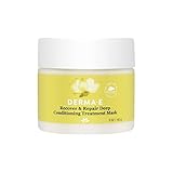 DERMA E Recover & Repair Deep Conditioning Treatment Mask - Argan Oil Hydrating Hair Mask Restores...