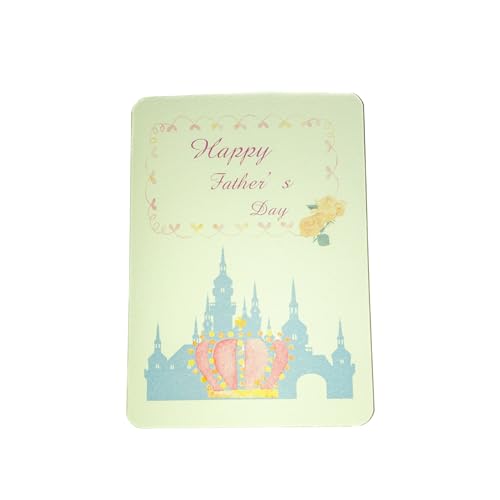 メッセージカード 【父の日】(A6:A5中折)(サイズ:148 x 105mm(148 x 210mm:開き) 紙素材:マーメイド紙 厚口153k 厚み: 0.26mm エンボス加工)日本製(メッセージカード1枚、封筒1枚入り)