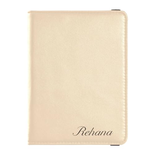 Custodia per passaporto pelle PU personalizzata custodia ultra sottile per per donne uomini carino libro da viaggio giallo Bisque. 1 size