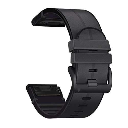Bracelet montre Garmin Fenix 6X Quickfit double matière silicone et cuir agate