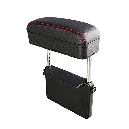 Accoudoir de console centrale avec support coude réglable et rangement rouge