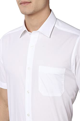 Image of Peter England Men's Cotton Solid Regular Fit Shirt