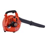 Soffiatore a benzina, soffiatore a mano, motore a 2 tempi, 0,75 kW, 7500 rpm, 0,9 l, serbatoio da 3,75 kg, dispositivo manuale con 2 tubi di soffiaggio, per la pulizia del giardino, cortile, vialetto